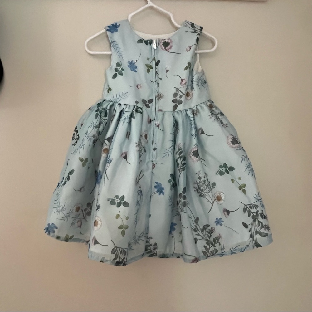 Floral Toddler Dress in Blue - Picture 2 of 3